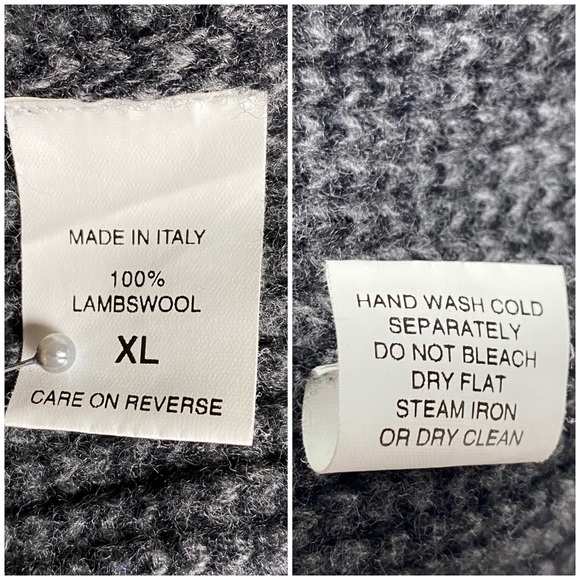 Loragi Lambswool Cardigan Oversized Italy - Picture 6 of 10